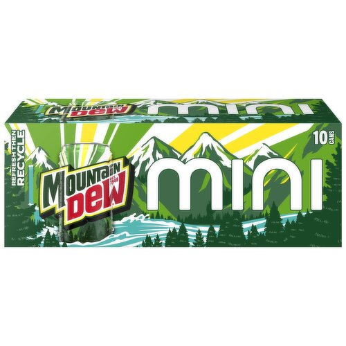 Mountain Dew Soda Citrus 7.5 Fl Oz, 10 Count