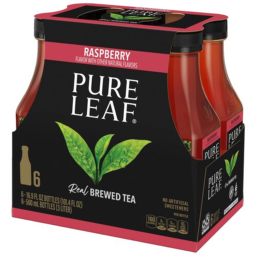 Pure Leaf Real Brewed Tea Raspberry 16.9 Fl Oz, 6 Count