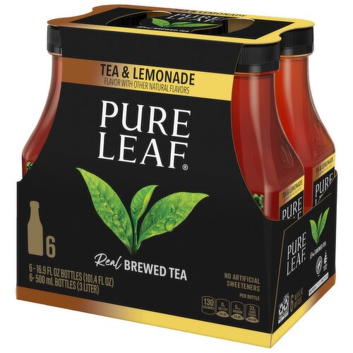 Pure Leaf Real Brewed Tea Tea & Lemonade 16.9 Fl Oz, 6 Count