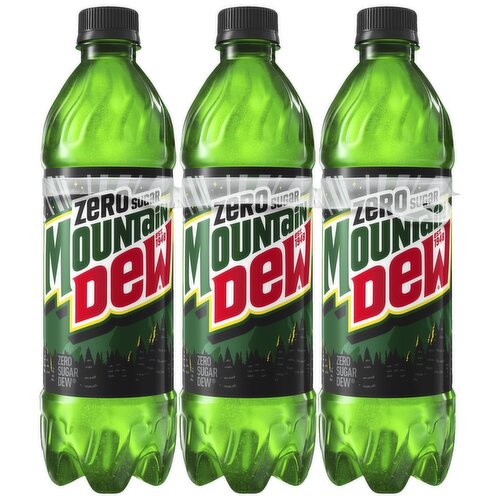 Mtn Dew Soda Zero Sugar DEW Citrus 16.9 Fl Oz, 6 Count