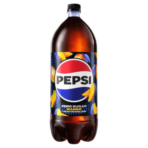 Pepsi Zero Sugar Mango Soda, 2.1 qt