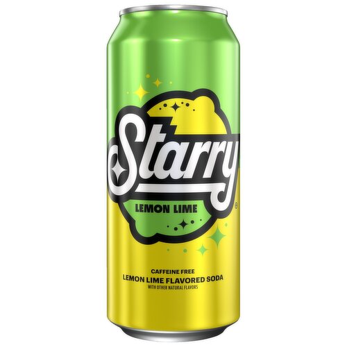 Starry Soda Lemon Lime 16 Fl Oz