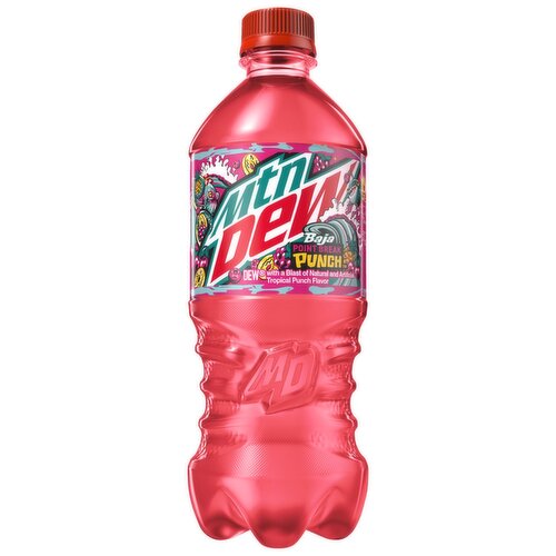 Mtn Dew Baja Point Break Punch Tropical Punch Flavor 20 Fl Oz