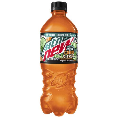 Mountain Dew Soda Baja Cabo Citrus 20 Fl Oz