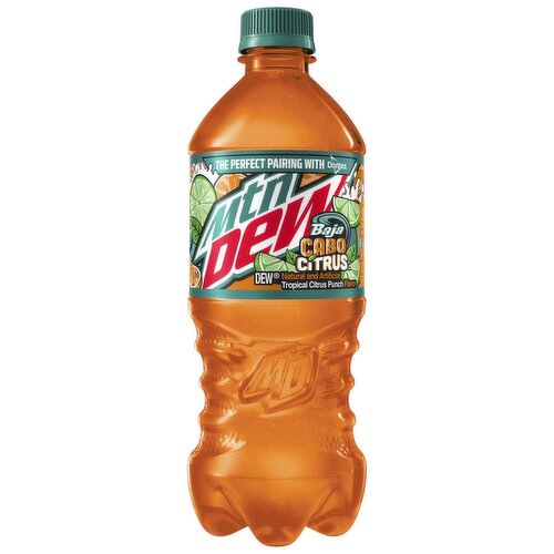 Mtn Dew Baja Cabo Citrus Dew Tropical Citrus Punch 20 Fl Oz
