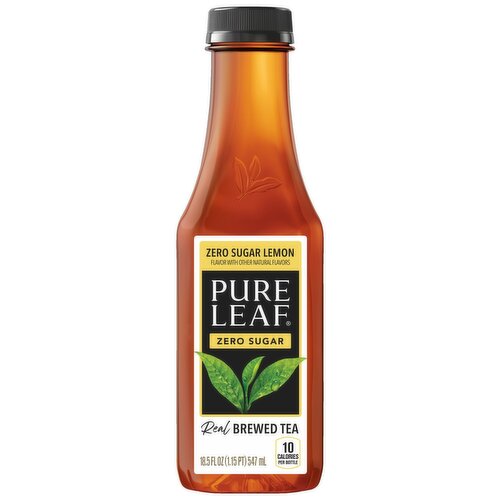 Pure Leaf Real Brewed Tea Zero Sugar Lemon 18.5 Fl Oz