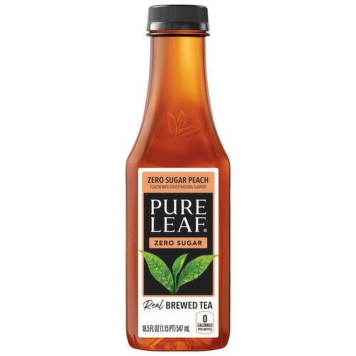 Pure Leaf Zero Sugar Real Brewed Tea Peach 18.5 Fl Oz