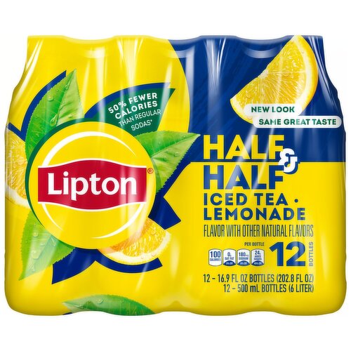 Lipton Half & Half Iced Tea Lemonade 16.9 Fl Oz 12 Count