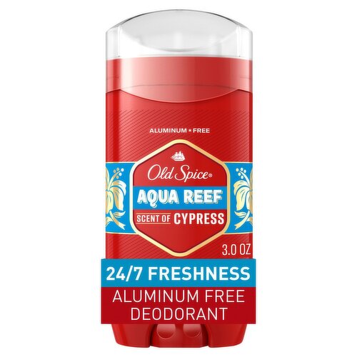 Old Spice Aqua Reef Scent of Cypress Deodorant, 3.0 oz