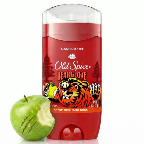 Old Spice Aluminum Free Deodorant for Men, Bearglove, 48 Hr. Protection, 3.0 oz