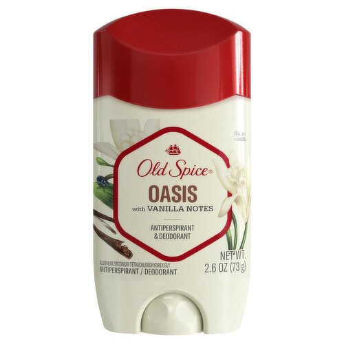 Old Spice Oasis with Vanilla Notes Antiperspirant & Deodorant, 2.6 oz