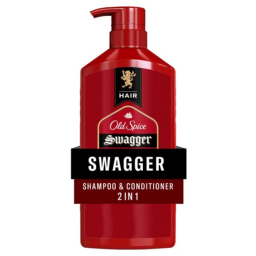 Old Spice Swagger 2in1 Shampoo & Conditioner for Men, Healthier, Fuller, More Moisturized Looking H