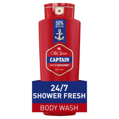 Old Spice Captain Bergamot Body Wash, 24 fl oz