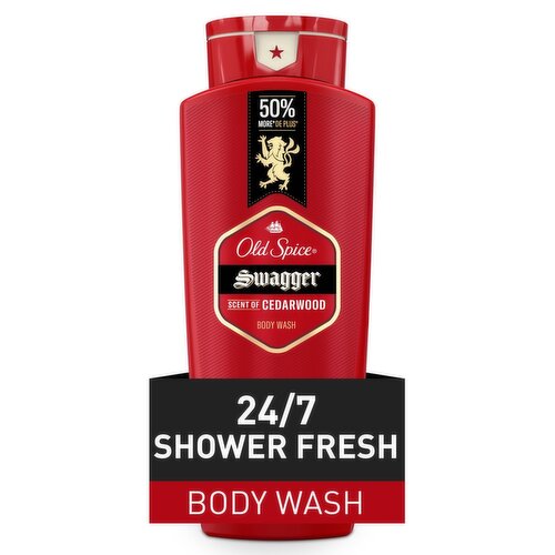 Old Spice Men's Body Wash, Swagger Scent of Cedarwood, 709 ml (24 fl oz)