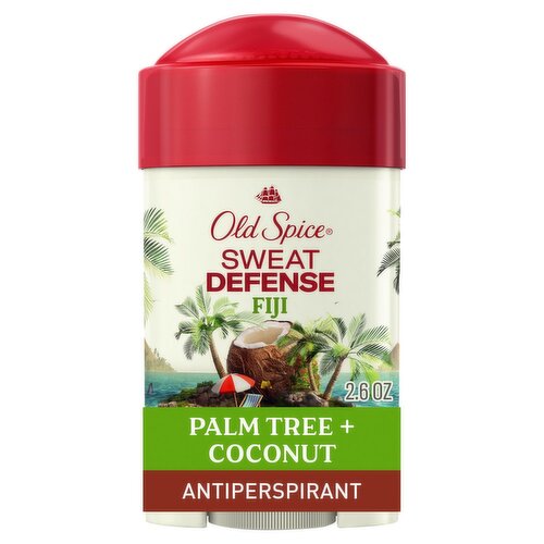 Old Spice Sweat Defense Fiji Scent of Palm Tree + Coconut Antiperspirant / Deodorant, 2.6 oz