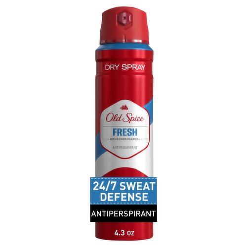 Old Spice High Endurance Fresh Antiperspirant Dry Spray, Size XL, 4.3 oz