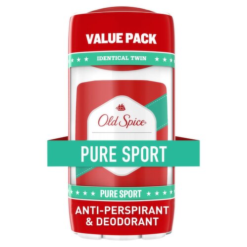 Old Spice High Endurance Pure Sport Antiperspirant / Deodorant Twin Pack, 3.3 oz, 2 count