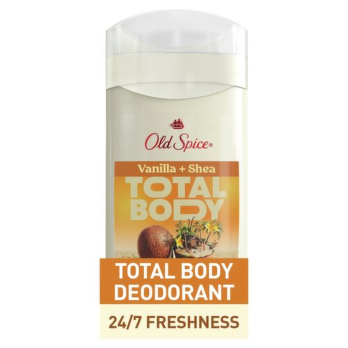 Old Spice Notes of Vanilla + Shea Total Body Deodorant, 3.0 oz