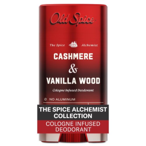 Old Spice Deodorant for Men, The Spice Alchemist Collection, Cashmere and Vanilla Wood, 3oz