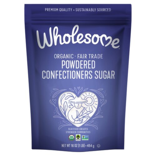 Wholesome Organic Powdered Confectioners Sugar, 16 oz