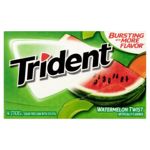 Trident Watermelon Twist Sugar Free Gum, 14 count