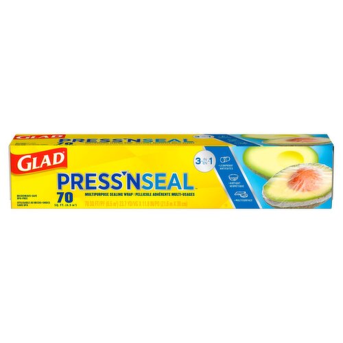 Glad Press'n Seal Multipurpose Sealing Wrap, 23.7 yd/vg x 11.8 in