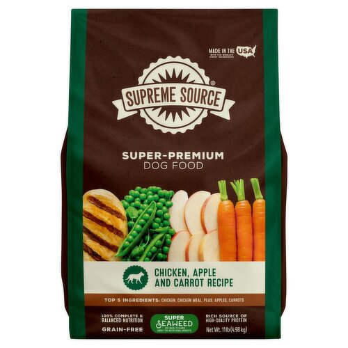 Supreme Source Grain-Free Chicken, Apple and Carrot Recipe Super-Premium Dog Food, 11 lb