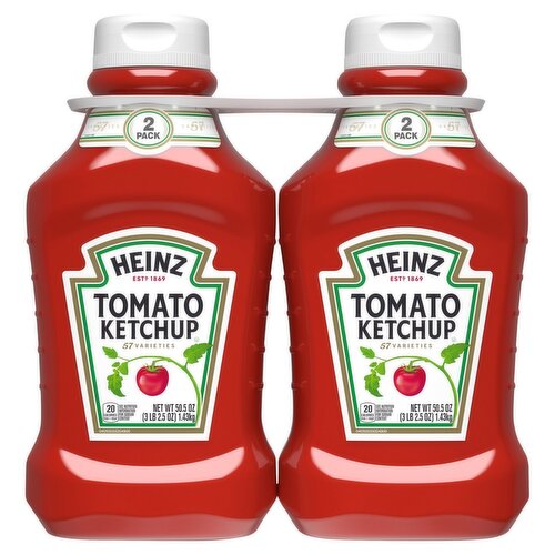 Heinz Tomato Ketchup, 2 count, 50.5 oz