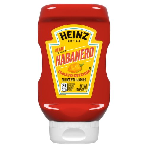 Heinz Extra Hot Habanero Tomato Ketchup, 14 oz