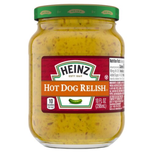 Heinz Hot Dog Relish, 10 fl oz