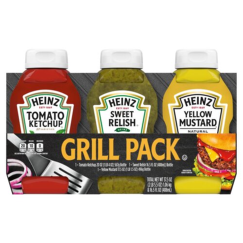 Heinz Grill Pack, 3 count, 37.5 oz