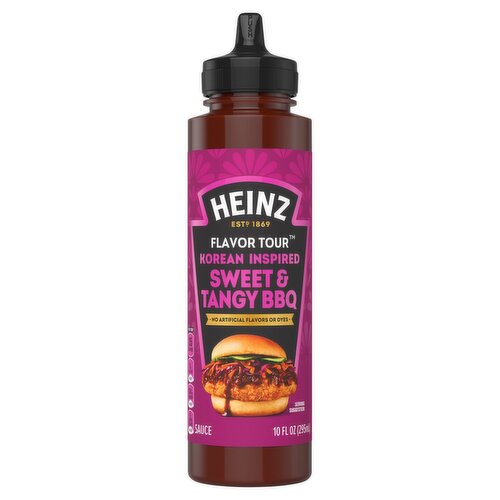 Heinz Flavor Tour Korean Inspired Sweet & Tangy BBQ Sauce, 10 fl oz