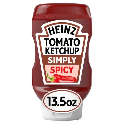 Heinz Simply Spicy Tomato Ketchup Blended with Jalapeno, 13.5 oz