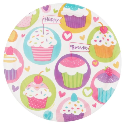 Party Impressions Cupcake Party 9" Plates, 8 count