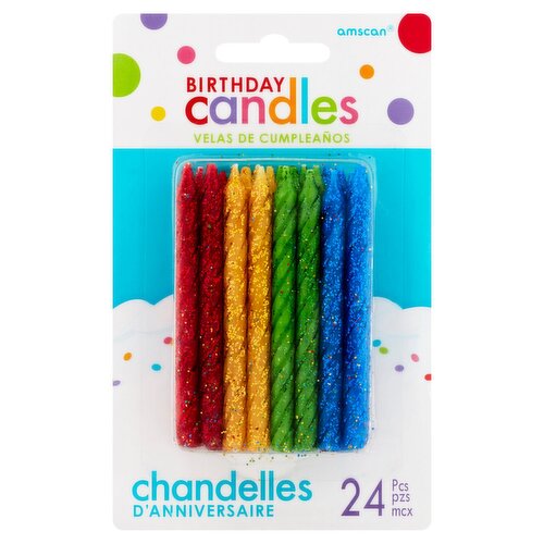 Amscan Birthday Candles, 24 count