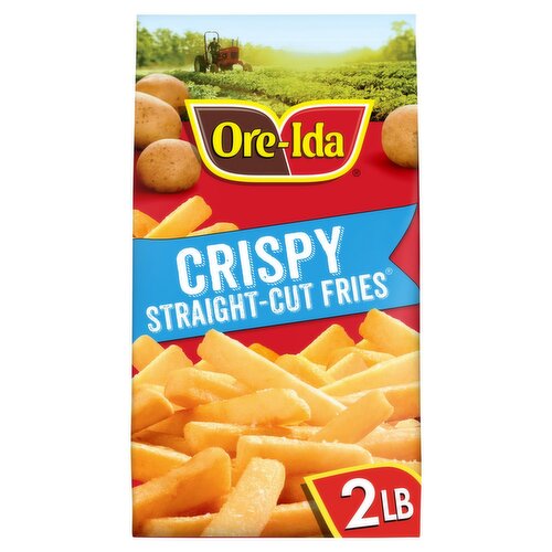 Ore-Ida Crispy Straight-Cut Fries French Fried Potatoes, 32 oz