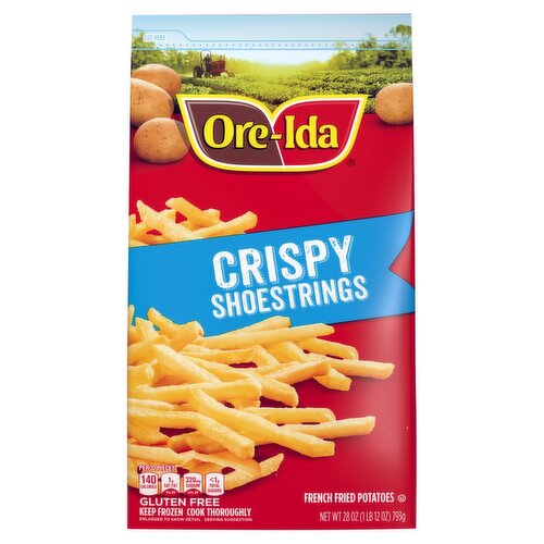 Ore-Ida Crispy Shoestrings French Fried Potatoes, 28 oz