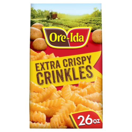 Ore-Ida Extra Crispy Crinkles French Fried Potatoes, 26 oz