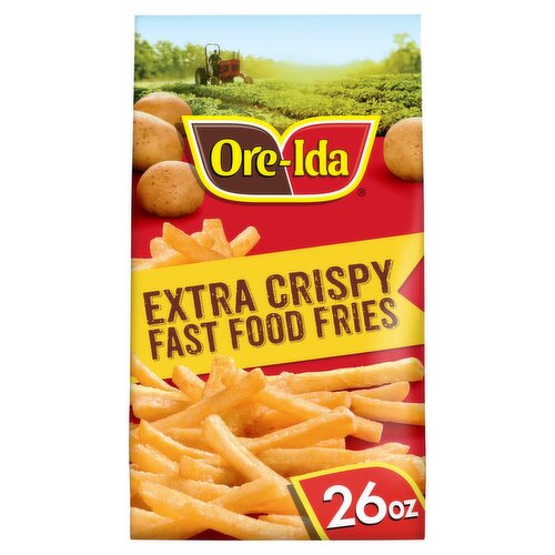 Ore-Ida Extra Crispy Fast Food Fries French Fried Potatoes, 26 oz