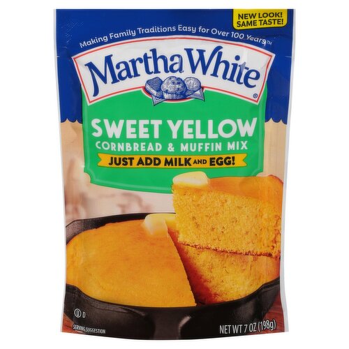 Martha White Sweet Yellow Cornbread & Muffin Mix, 7 oz