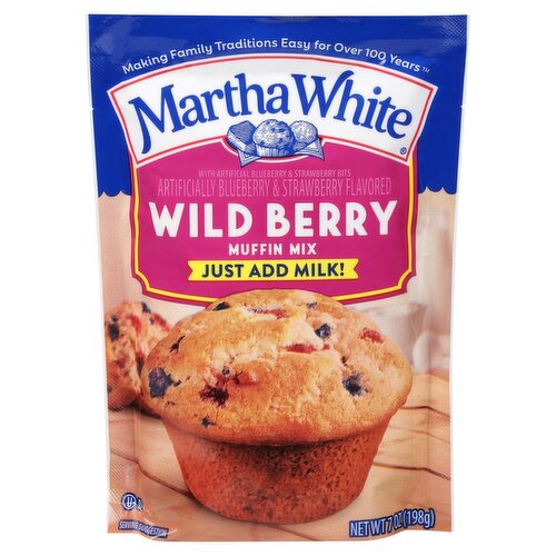 Martha White Wild Berry Muffin Mix, 7 oz