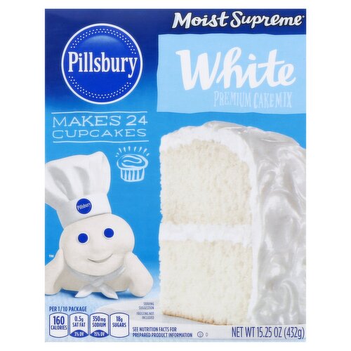 Pillsbury Moist Supreme White Cake Mix, 15.25 oz 