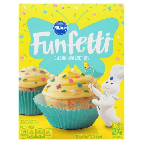 Pillsbury Funfetti Spring Cake Mix with Candy Bits, 15.25 oz