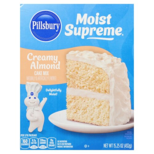 Pillsbury Moist Supreme Creamy Almond Cake Mix, 15.25 oz