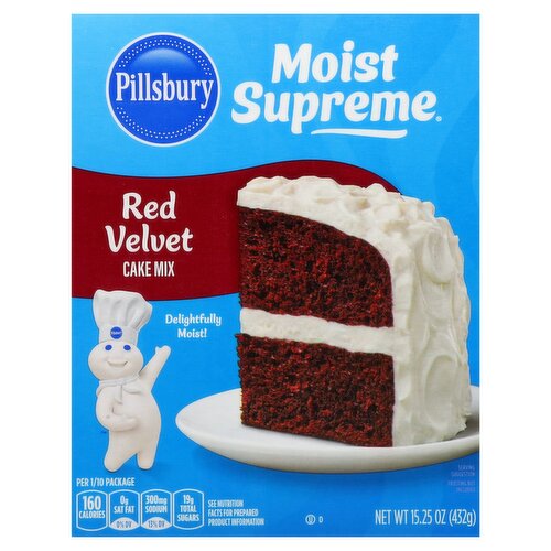 Pillsbury Moist Supreme Red Velvet Cake Mix, 15.25 oz