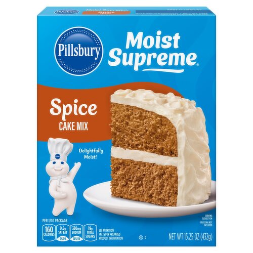 Pillsbury Moist Supreme Spice Cake Mix, 15.25 oz 