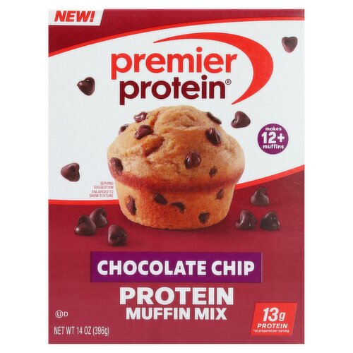 Premier Protein Chocolate Chip Protein Muffin Mix, 14 oz