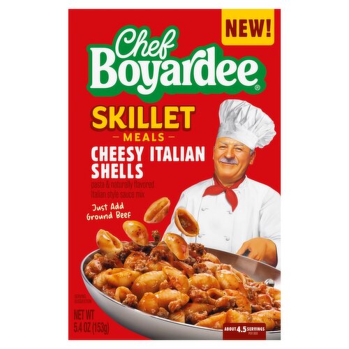 Chef Boyardee Cheesy Italian Shells Skillet Meals, 5.4 oz