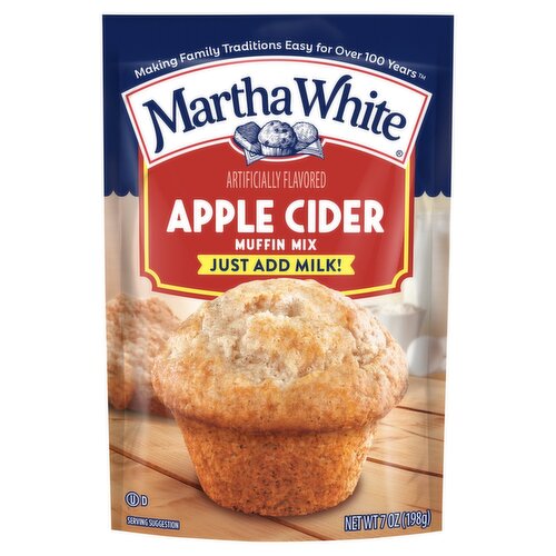 Martha White Apple Cider Muffin Mix, 7 oz
