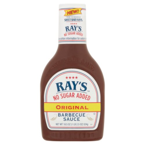 Ray's No Sugar Added Original Barbecue Sauce, 18.5 oz